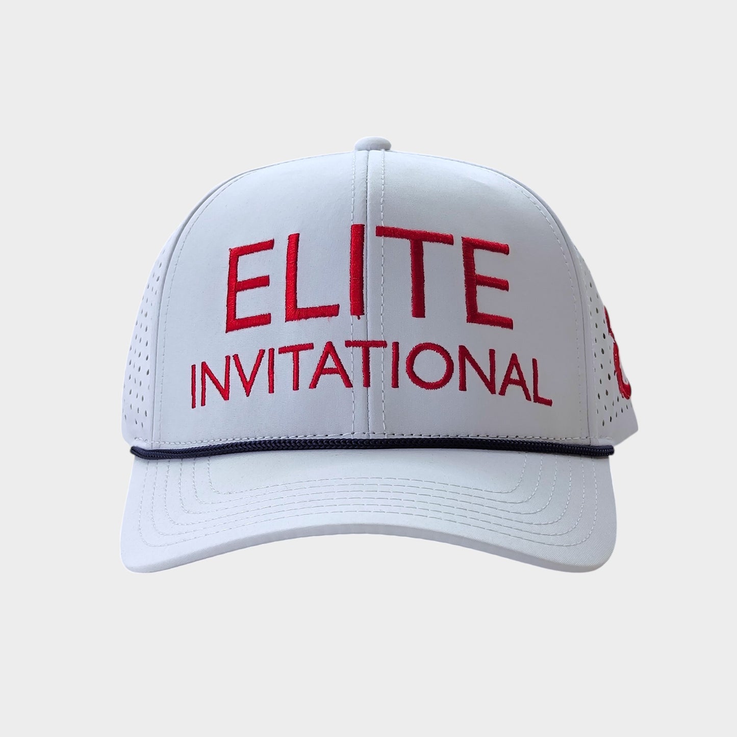 ELITE GOLFING HAT - RED / WHITE WATERPROOF