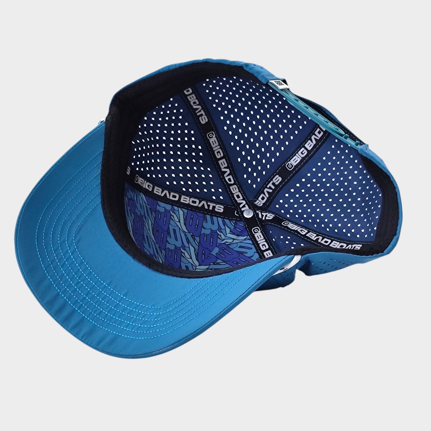 Miami Vice Rubber Patch Performance Rope Hat - Blue