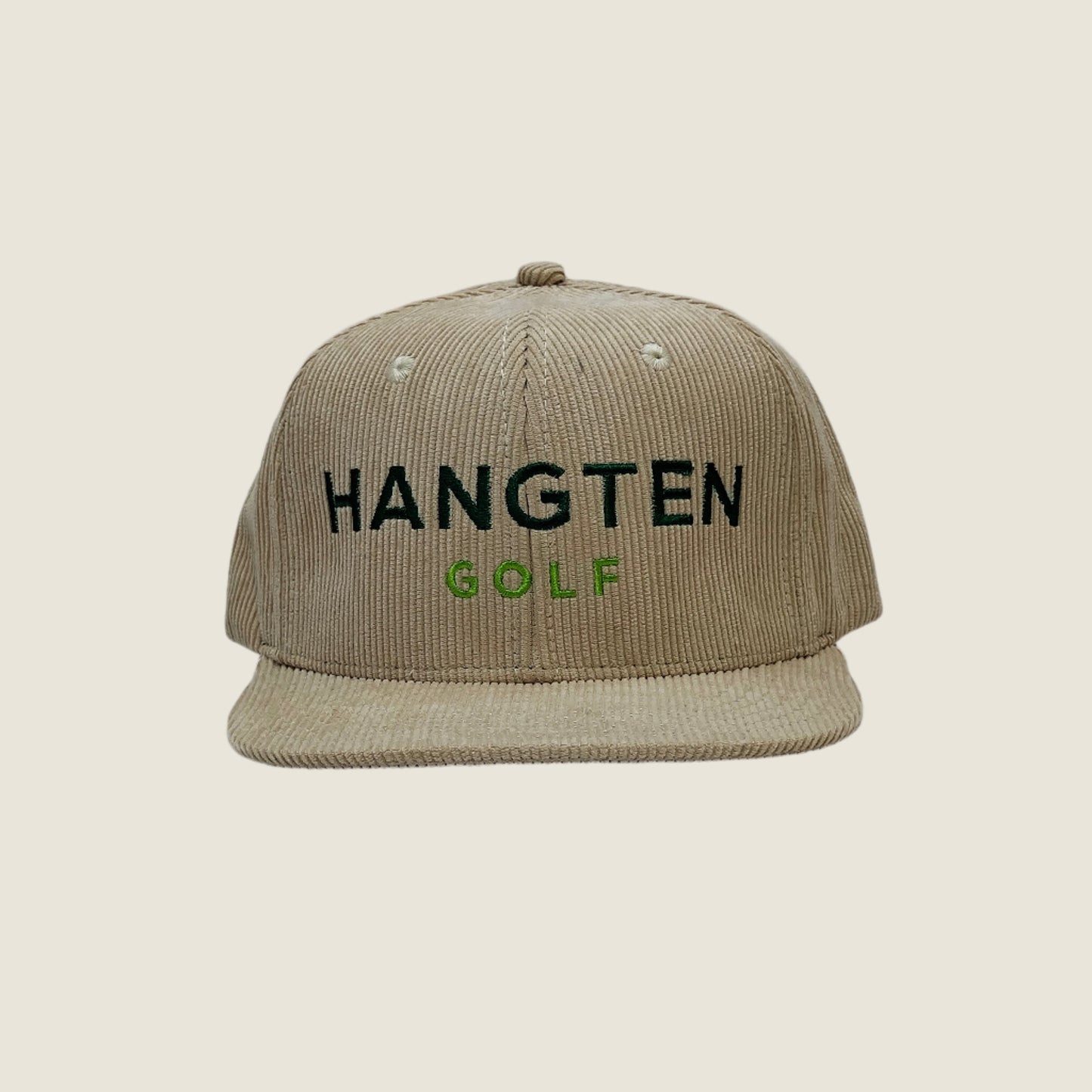 BEIGE HANGTEN GOLF FLAT HAT