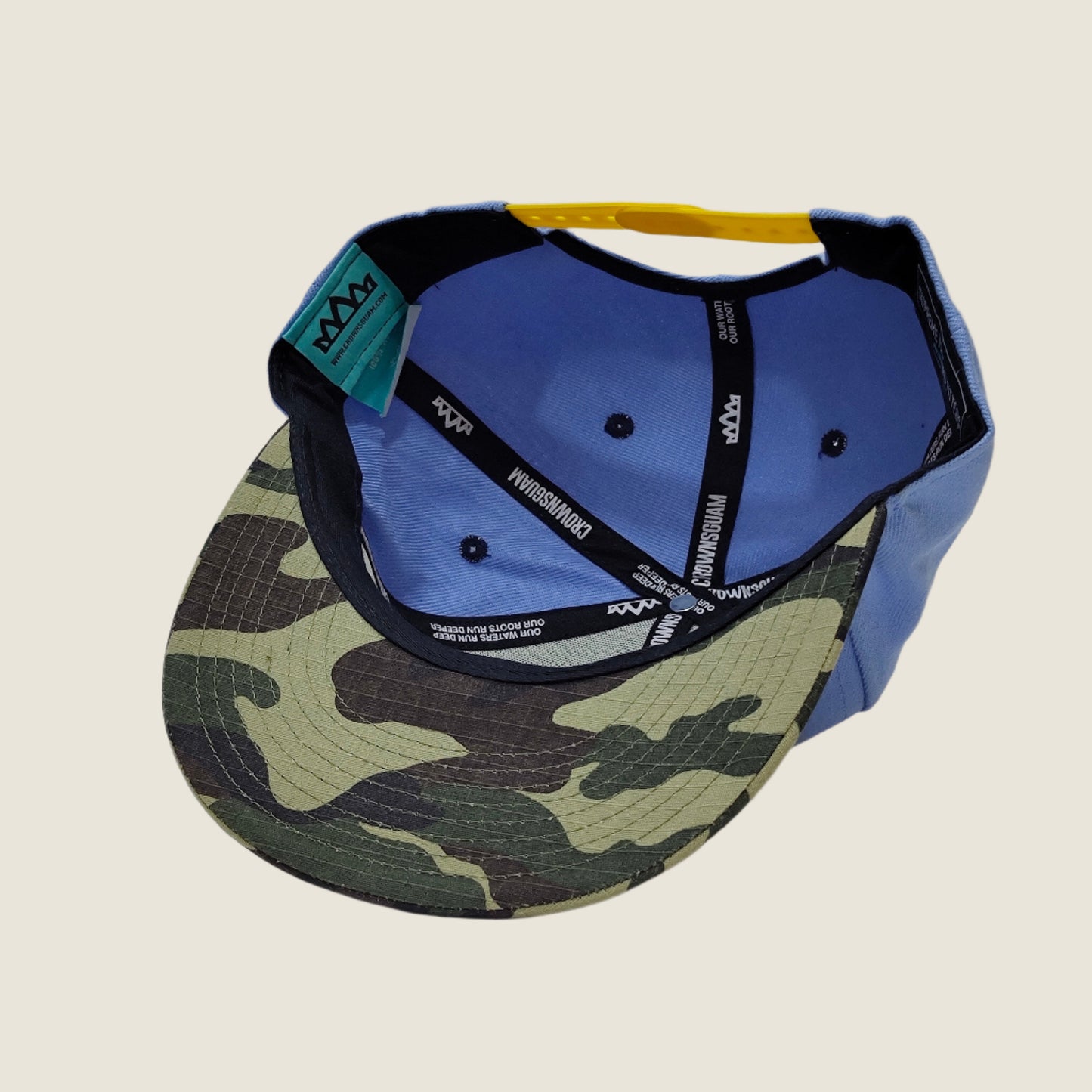 GU Bones Snapback - Slate Blue w/ Camo Brim