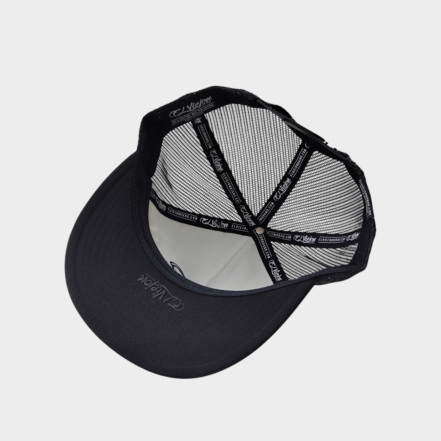 Gordito Y Barbon Black flat visor hat / gorra de visera plana