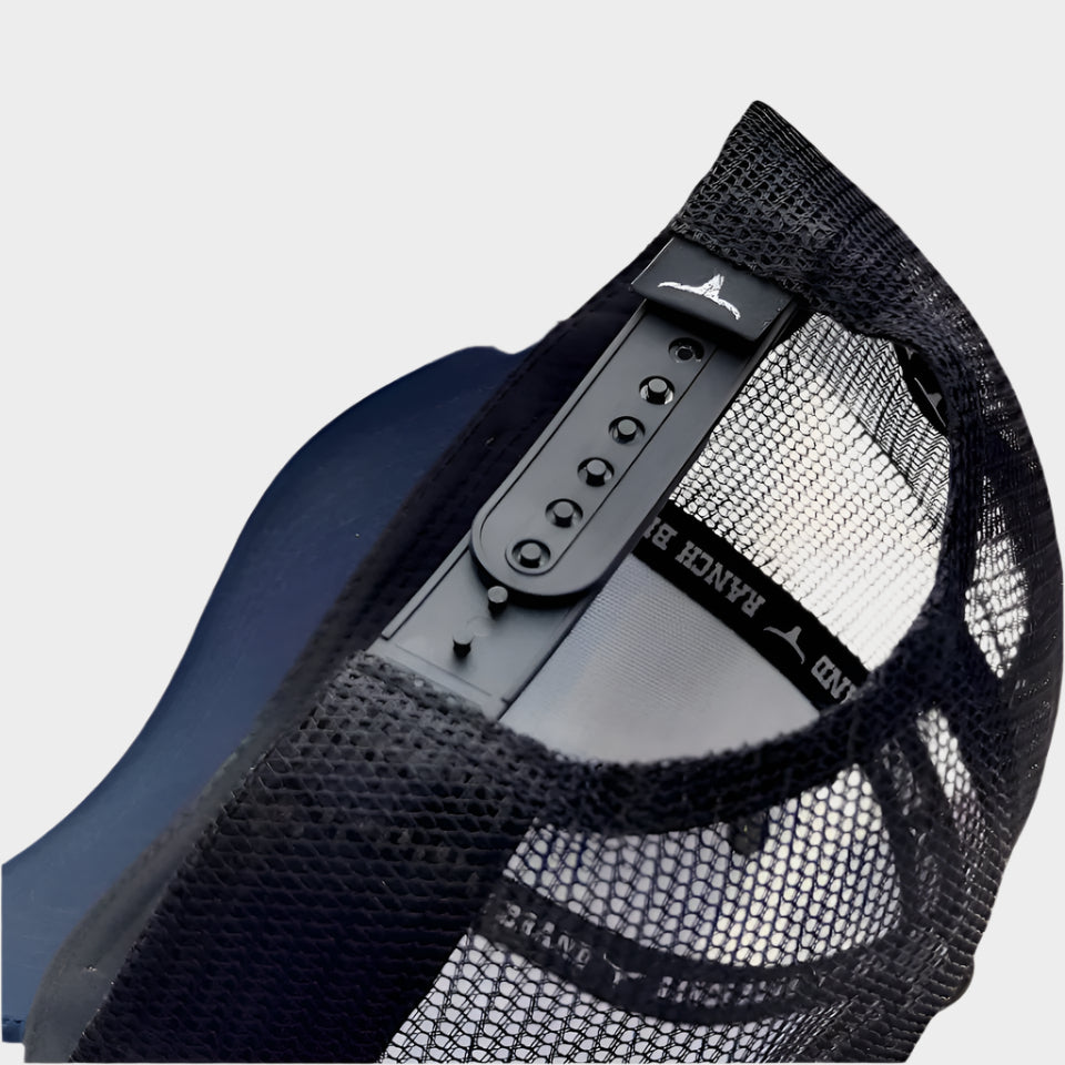 Patch Ranch | Gray & Blue Mesh | Original Western