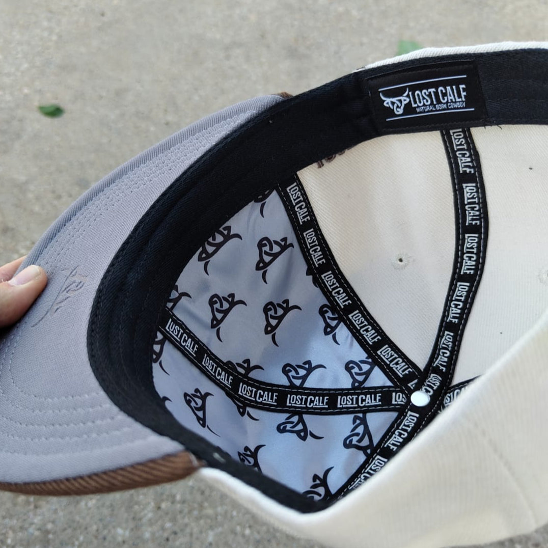 Fitted Hat - Cream / Brown – Lost Calf SIZE 7