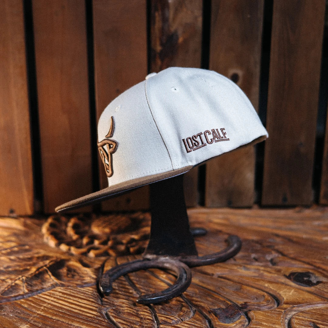 Fitted Hat - Cream / Brown – Lost Calf SIZE 7