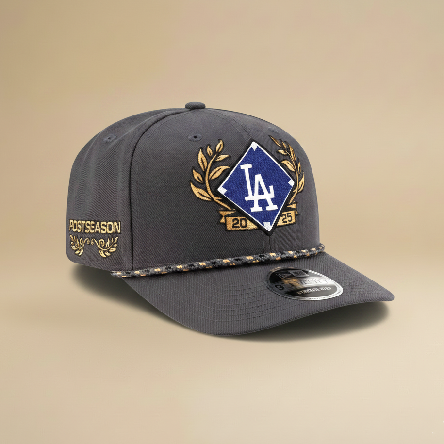 New Era Charcoal Los Angeles Dodgers 2025 National League