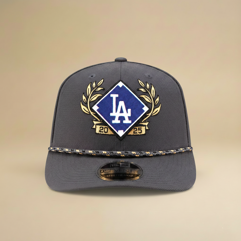 New Era Charcoal Los Angeles Dodgers 2025 National League