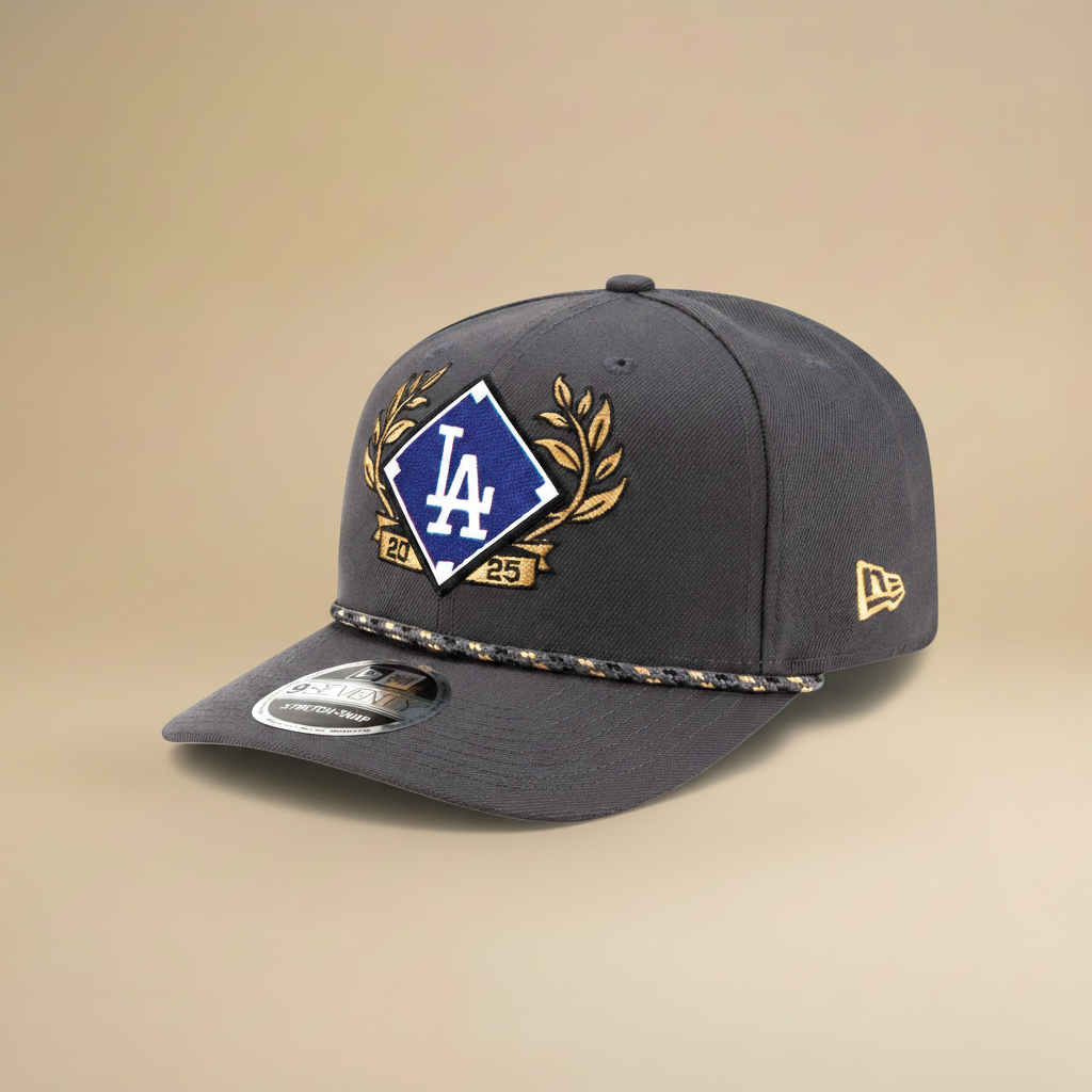 New Era Charcoal Los Angeles Dodgers 2025 National League