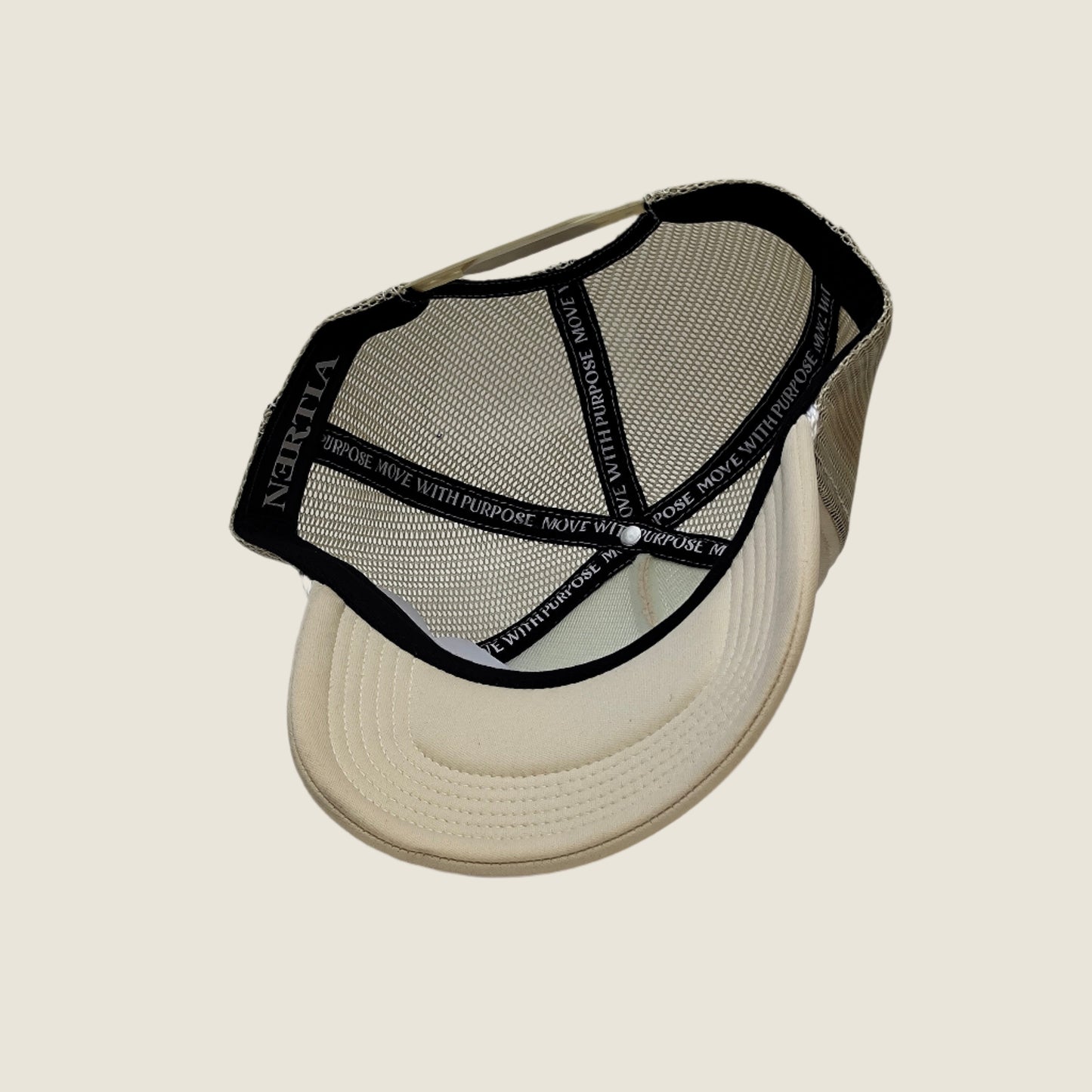 NERTIA - Move With Purpose™ Trucker Hat - Crème