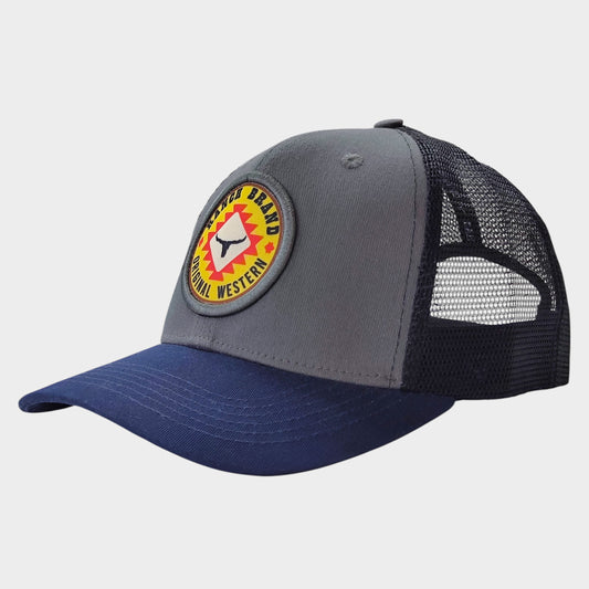 Patch Ranch | Gray & Blue Mesh | Original Western