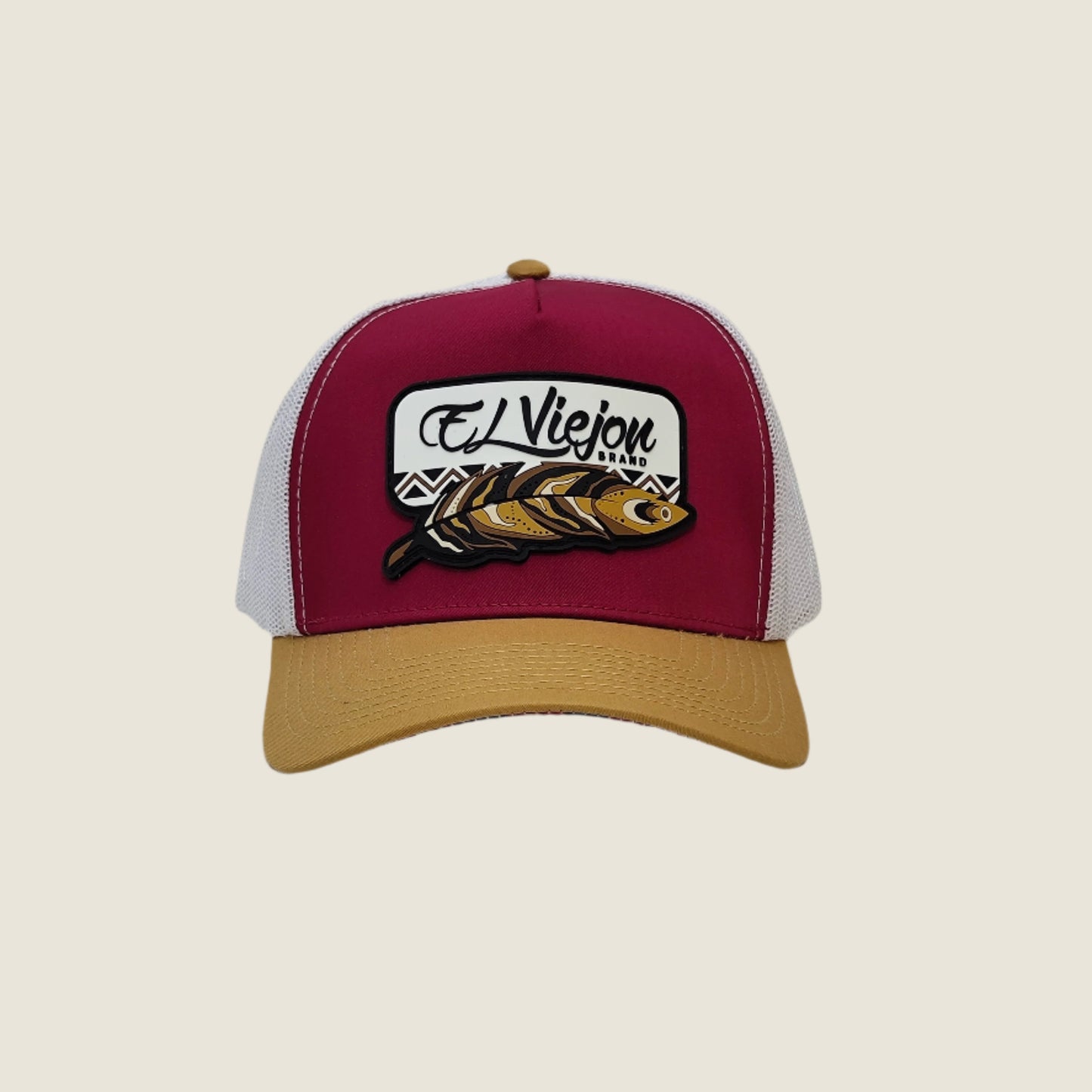 El Viejon Brand - Nativo Tan/Red/White AVC hat / gorra