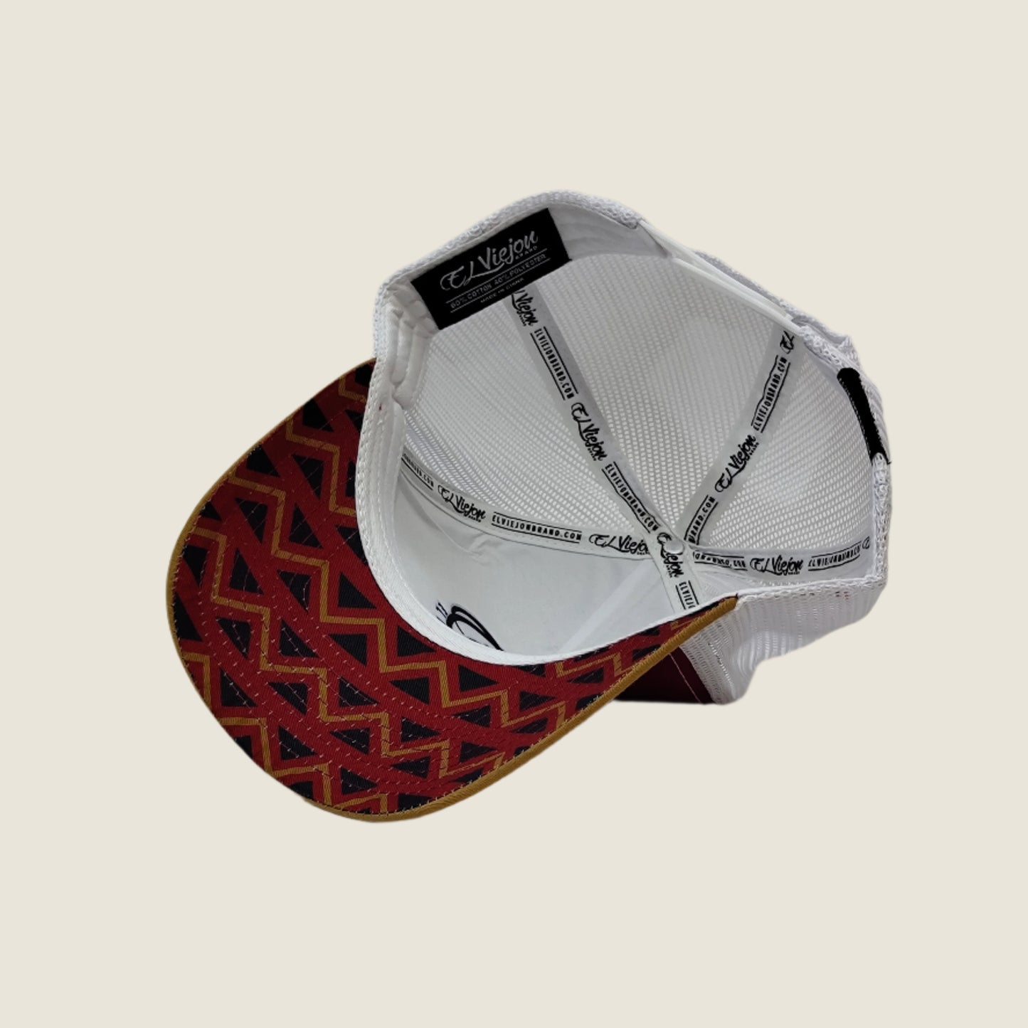 El Viejon Brand - Nativo Tan/Red/White AVC hat / gorra