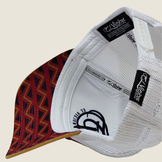 El Viejon Brand - Nativo Tan/Red/White AVC hat / gorra