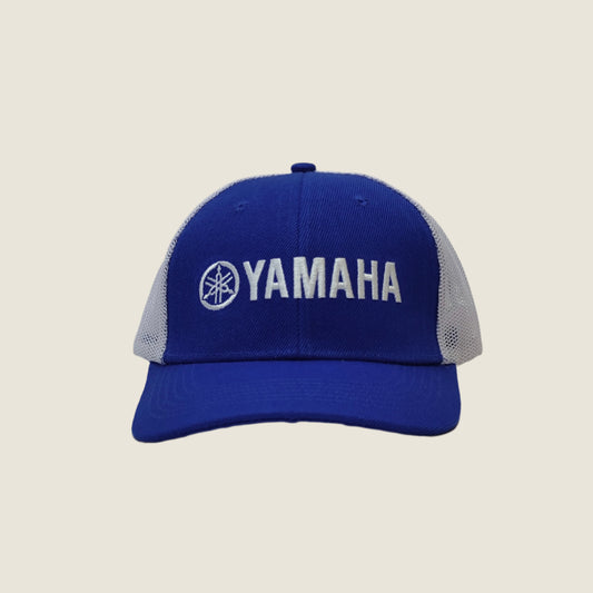 Yamaha Trucker Hat Snapback Mesh Blue & White