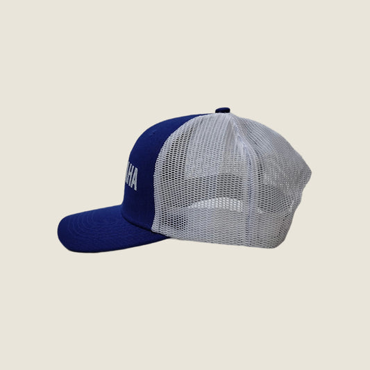 Yamaha Trucker Hat Snapback Mesh Blue & White