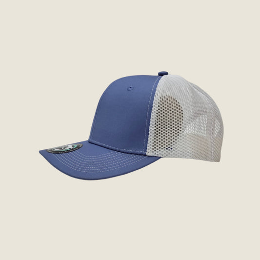 GREAT SHARK - Minimalist Trucker Cap - Light/Dark Blue