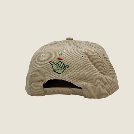 BEIGE HANGTEN GOLF FLAT HAT
