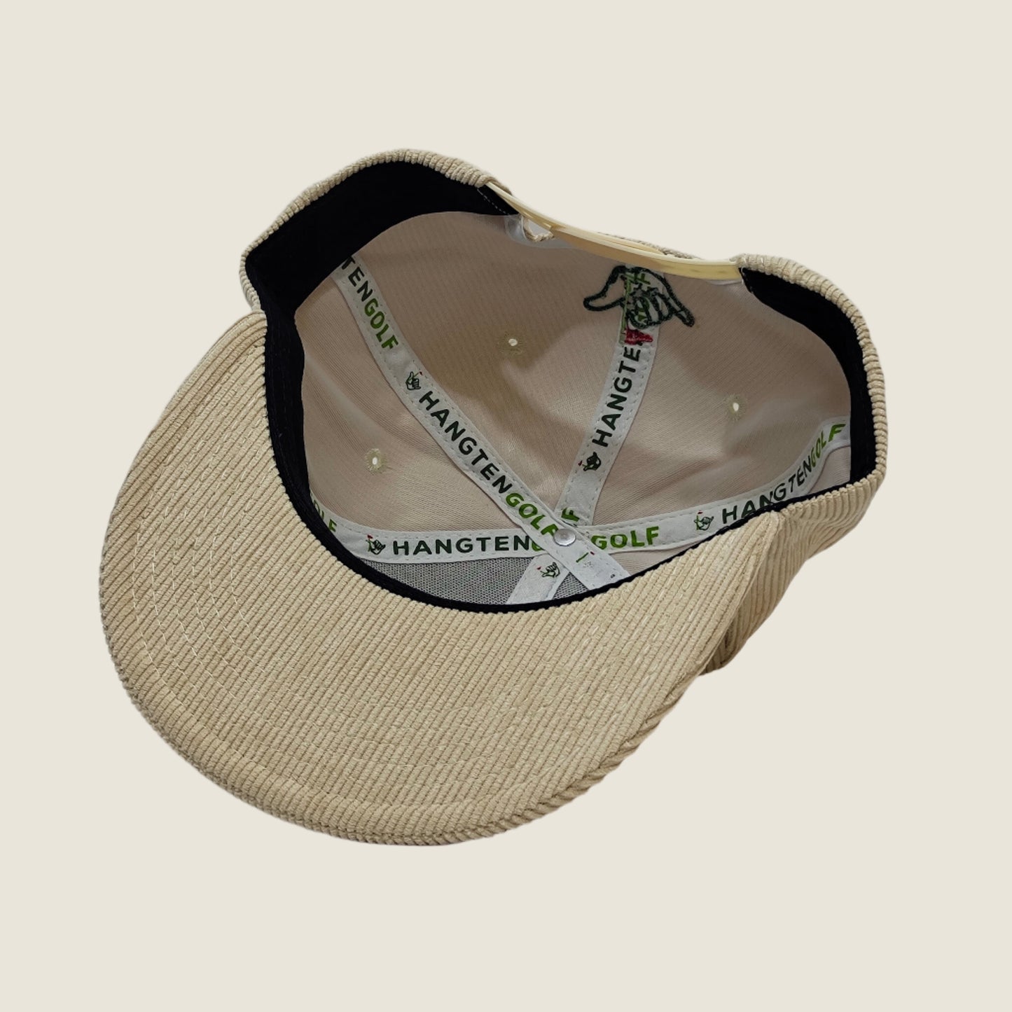 BEIGE HANGTEN GOLF FLAT HAT