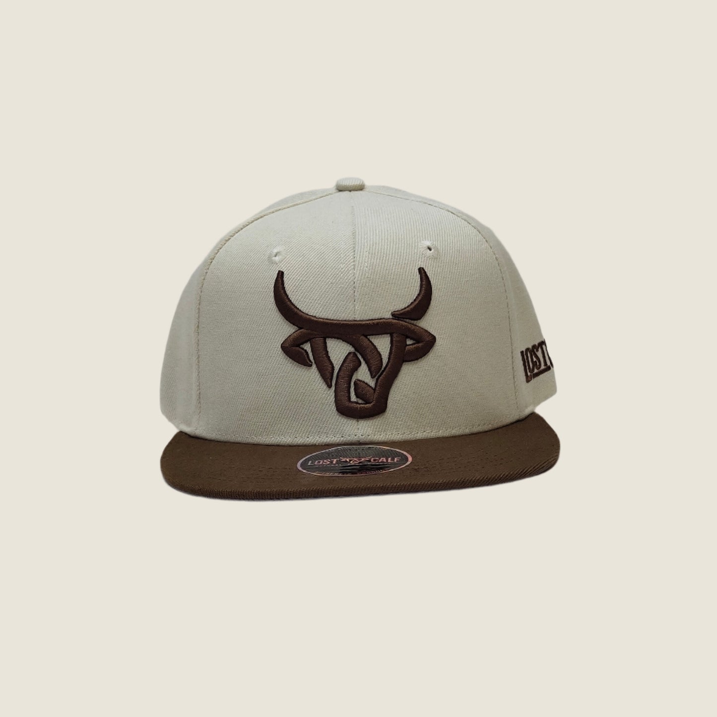 Fitted Hat - Cream / Brown – Lost Calf SIZE 7