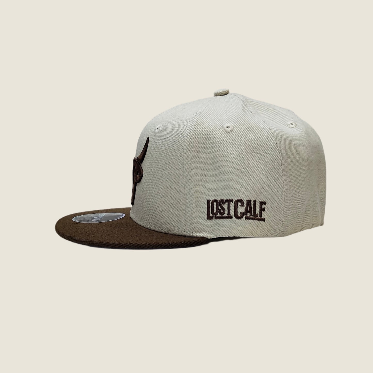 Fitted Hat - Cream / Brown – Lost Calf SIZE 7