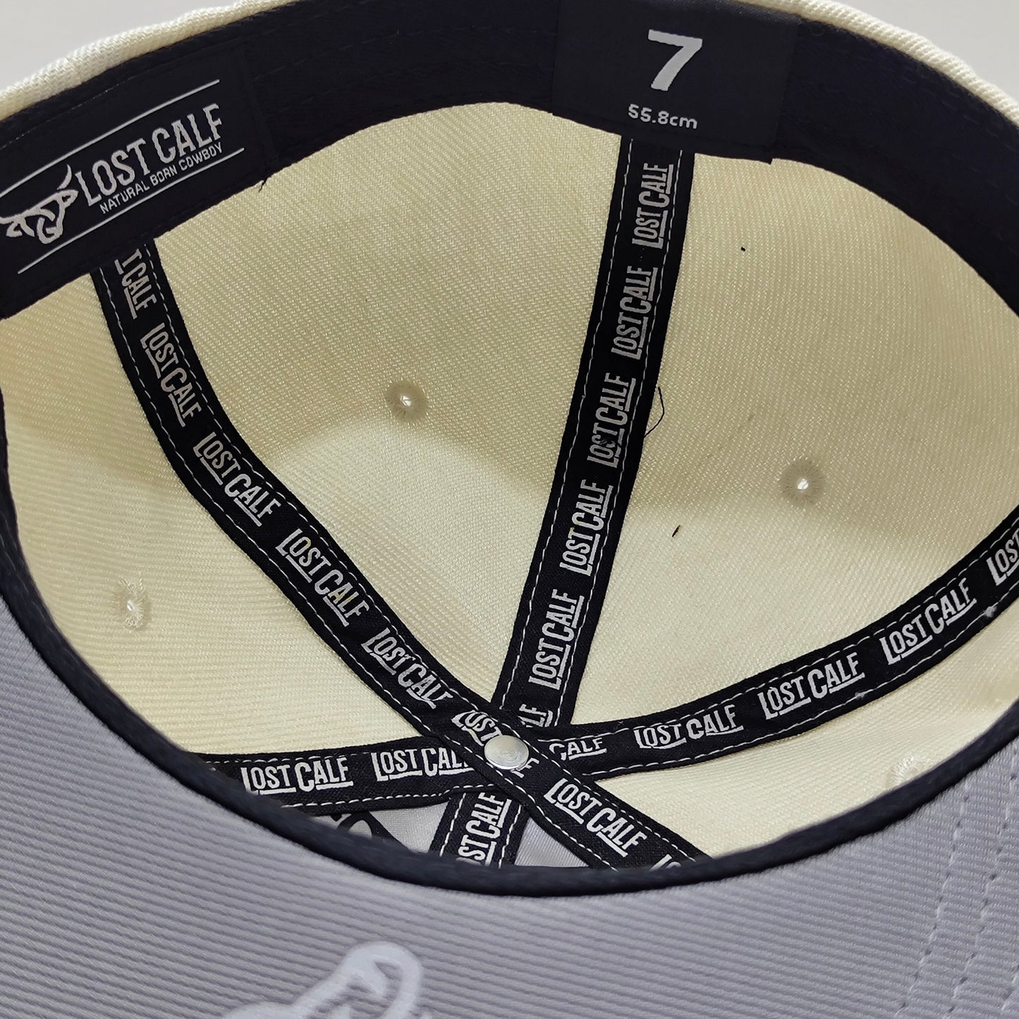 Fitted Hat - Cream / Brown – Lost Calf SIZE 7