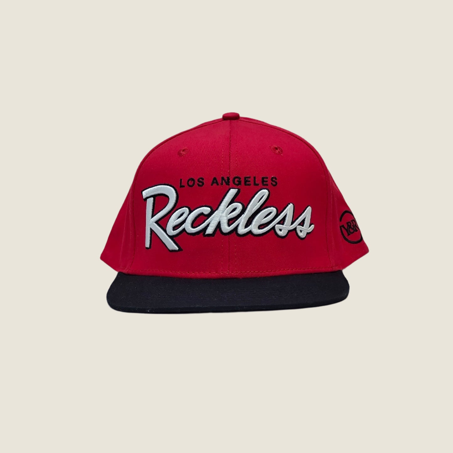Restless LA Flat Snapback - Red Black Y&R Los Angeles DS