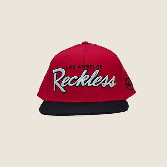 Restless LA Flat Snapback - Red Black Y&R Los Angeles DS