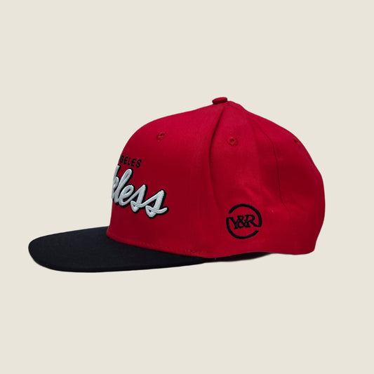 Restless LA Flat Snapback - Red Black Y&R Los Angeles DS
