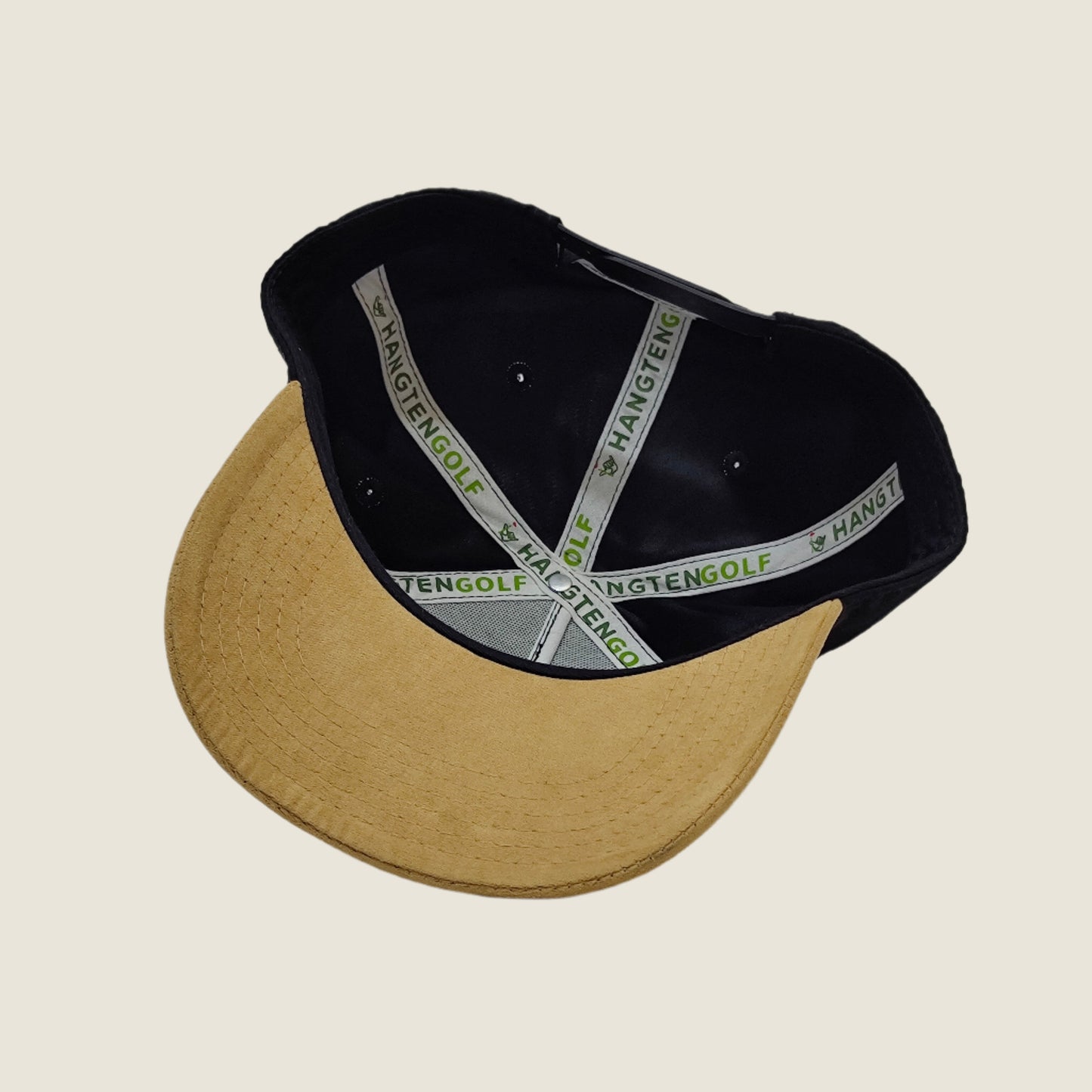 HANGTEN GOLF 5 PANEL HAT - BLACK
