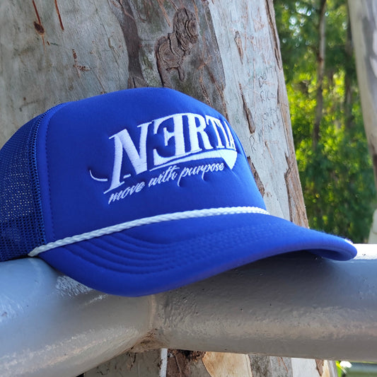 NERTIA - Move With Purpose™ Trucker Hat - Royal Blue