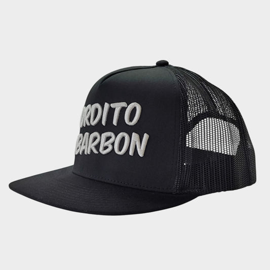 Gordito Y Barbon Black flat visor hat / gorra de visera plana