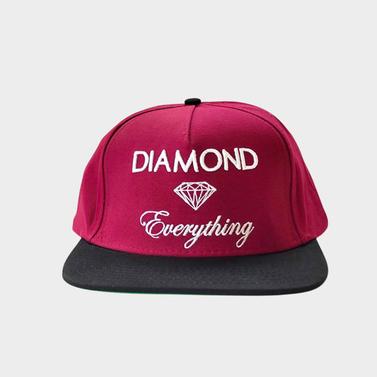 DIAMOND EVERYTHING - FLAT Red snapback