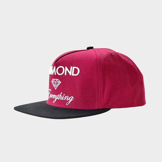 DIAMOND EVERYTHING - FLAT Red snapback