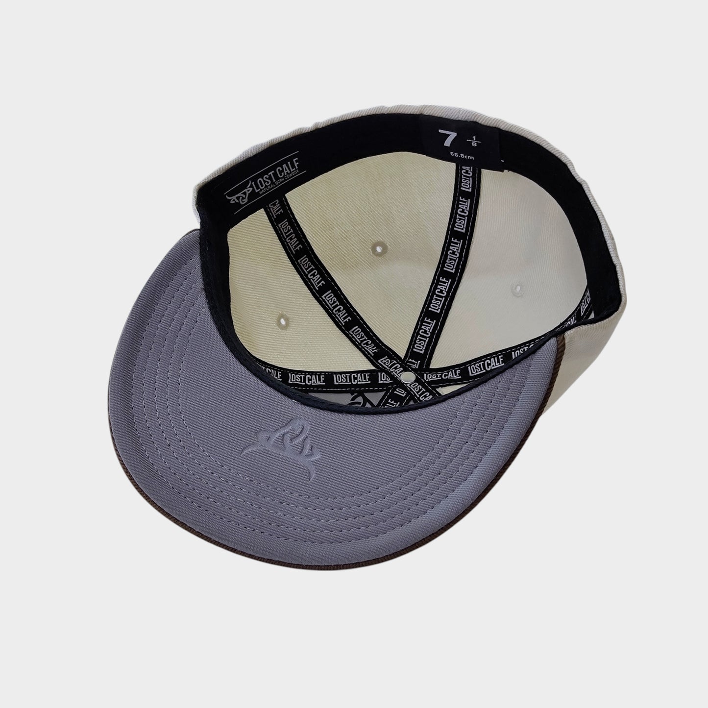 Fitted Hat - Cream / Brown – Lost Calf SIZE 7