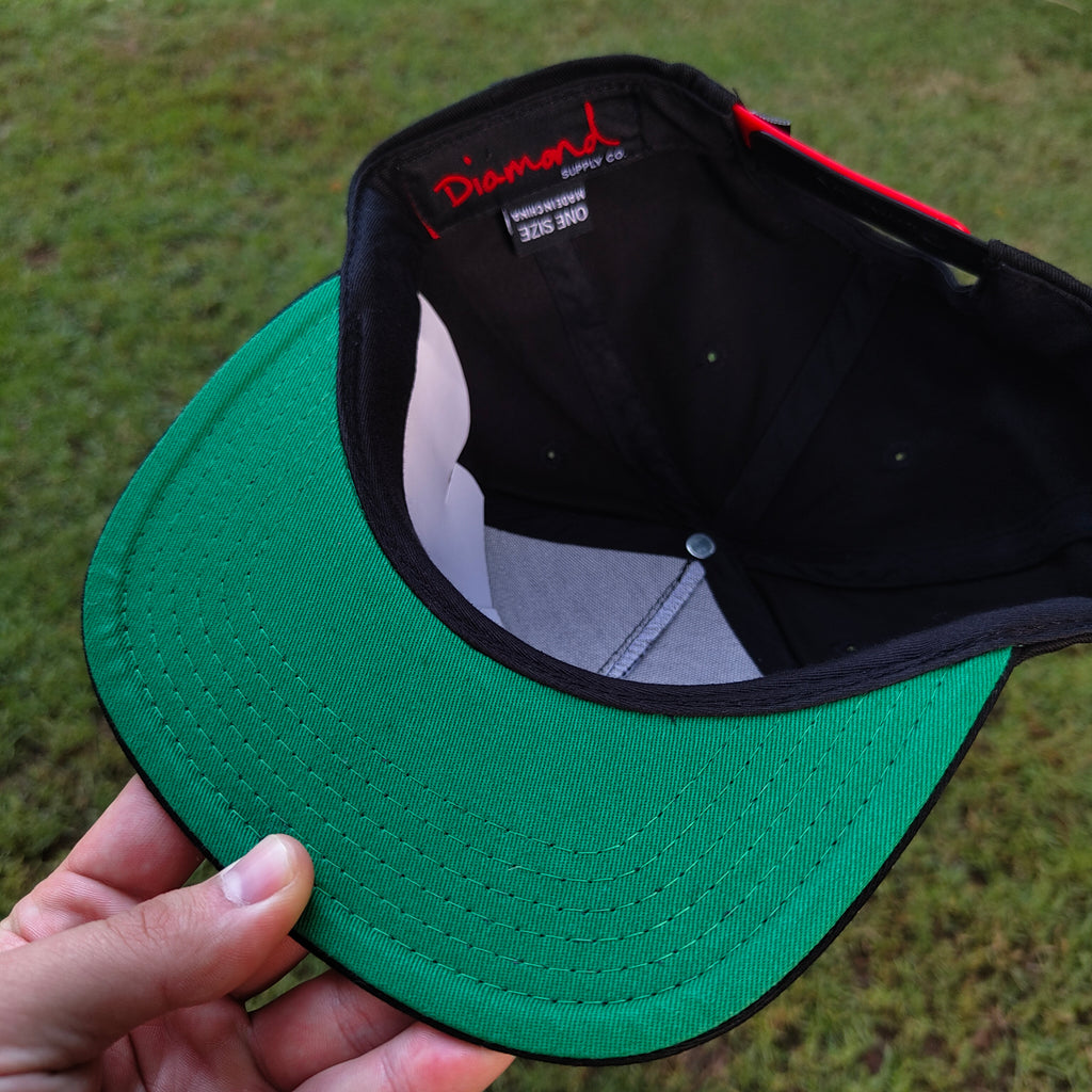 DIAMOND BLACK-RED SNAPBACK