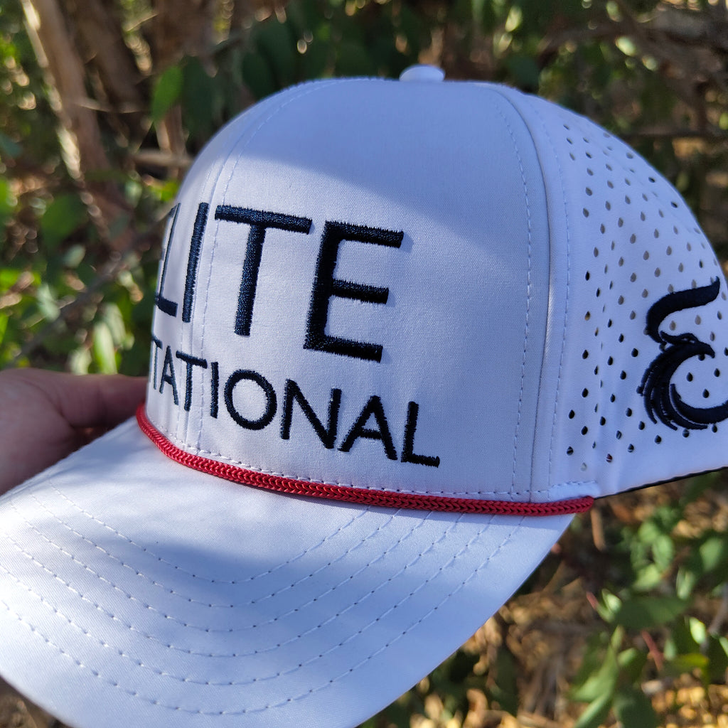 ELITE GOLFING HAT - Blue / WHITE WATERPROOF