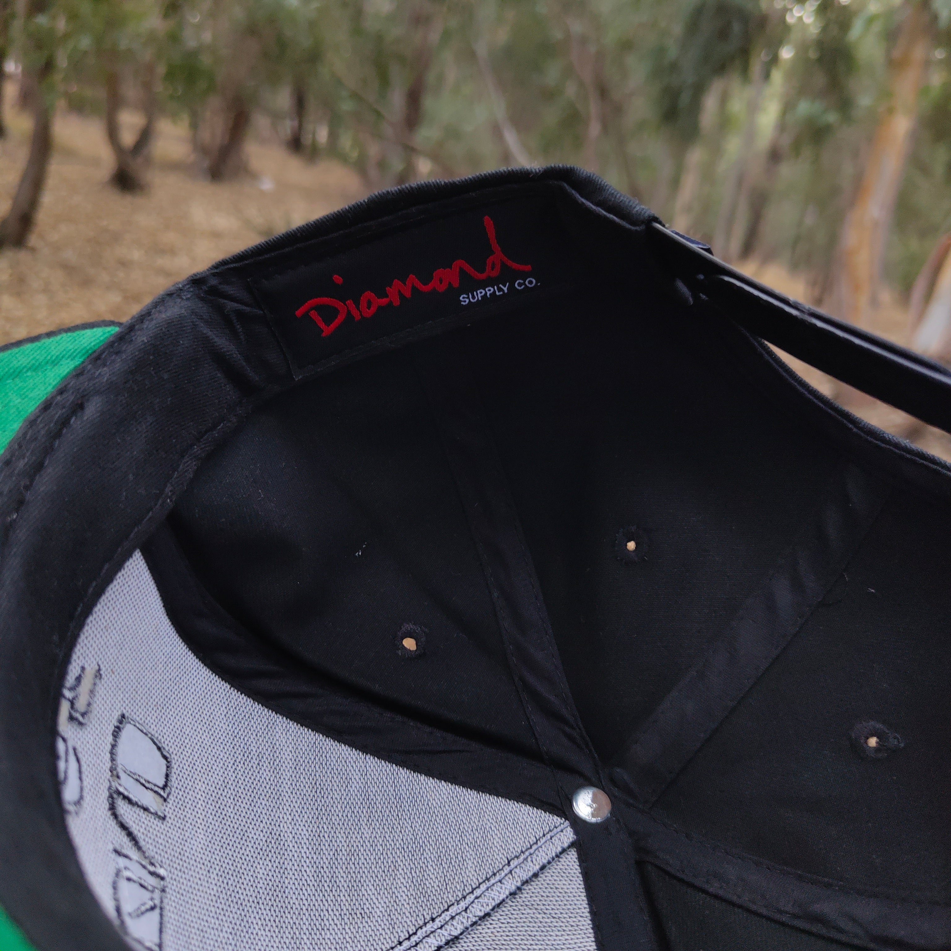 FLAT Black snapback - DIAMOND EVERYTHING