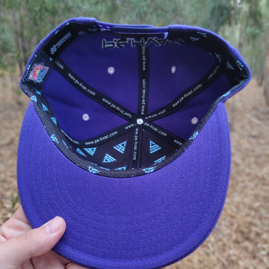 PE-HVAC Purple Snapback