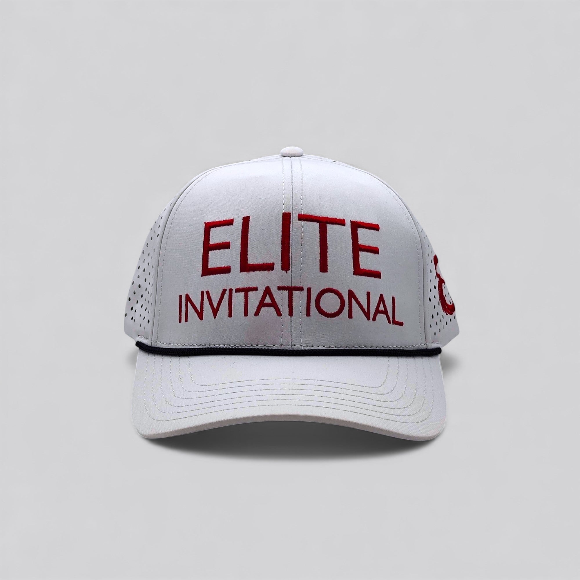 ELITE GOLFING HAT - RED / WHITE WATERPROOF
