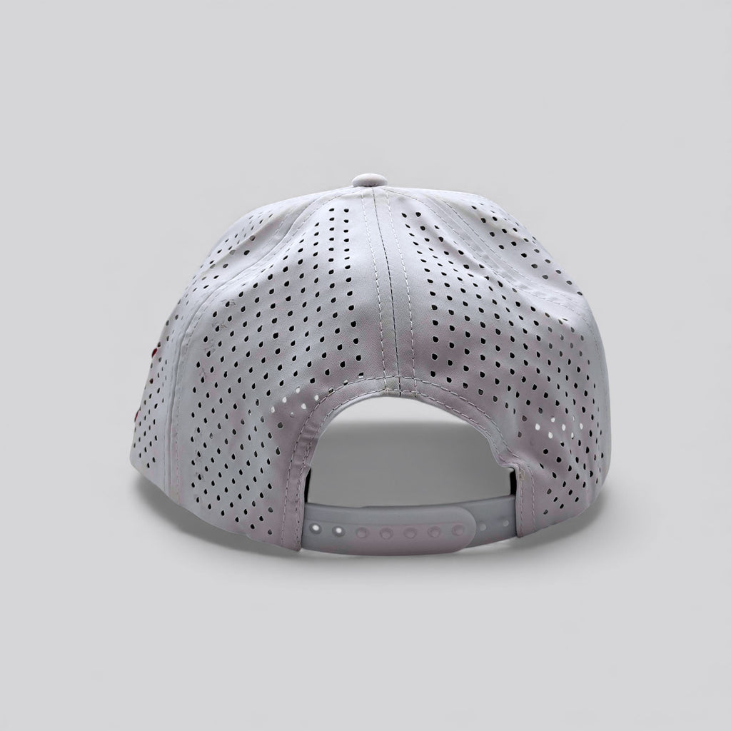 ELITE GOLFING HAT - RED / WHITE WATERPROOF