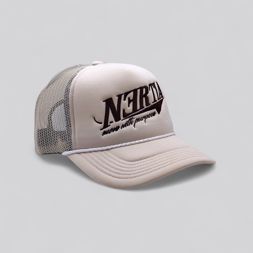 NERTIA - Move With Purpose™ Trucker Hat - Crème