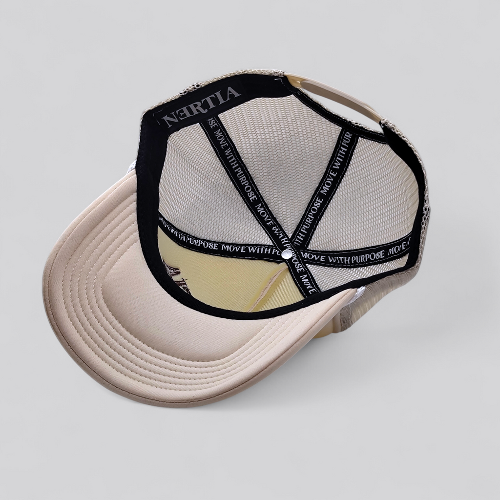 NERTIA - Move With Purpose™ Trucker Hat - Crème