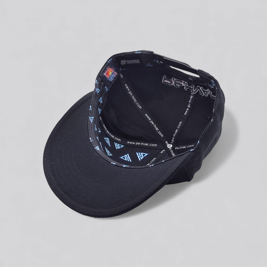 PE-HVAC Black Snapback