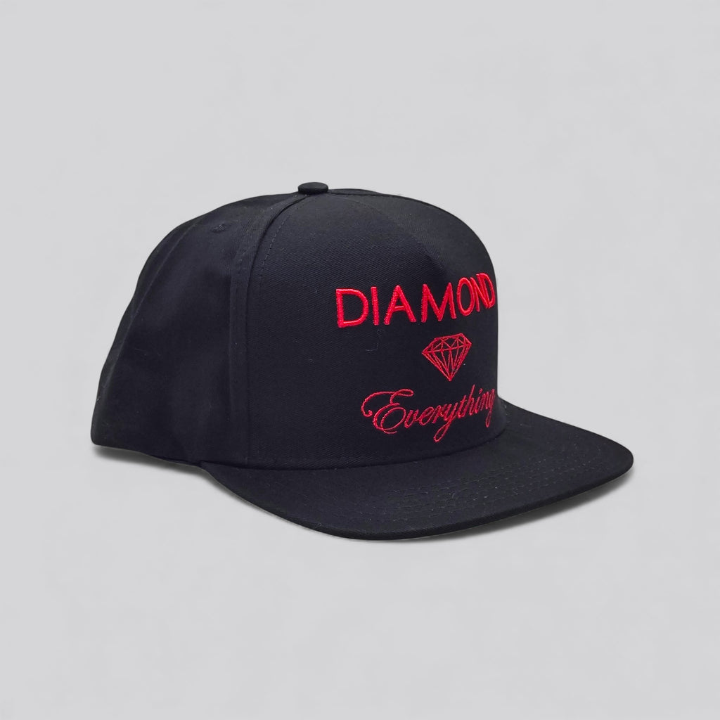 DIAMOND BLACK-RED SNAPBACK
