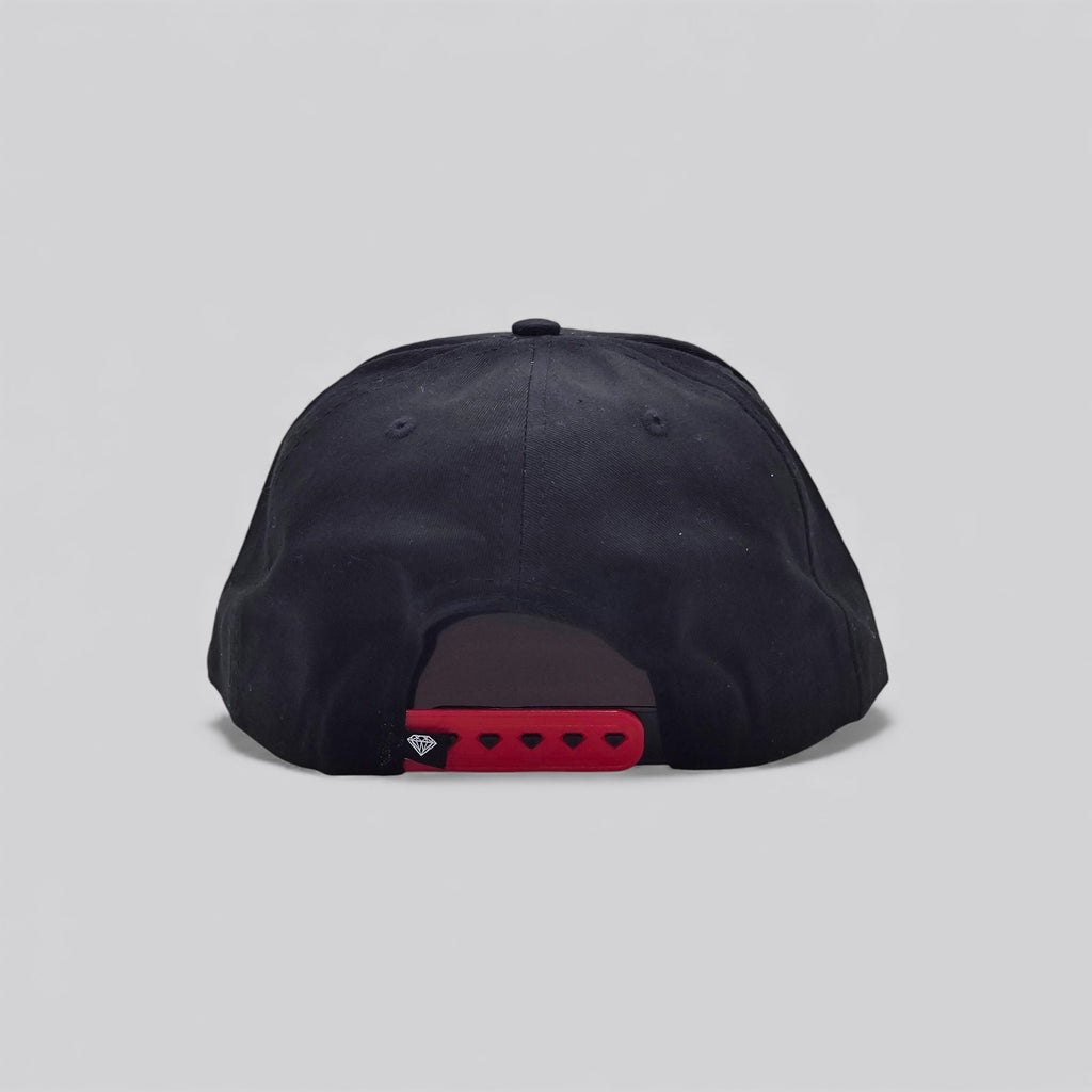 DIAMOND BLACK-RED SNAPBACK