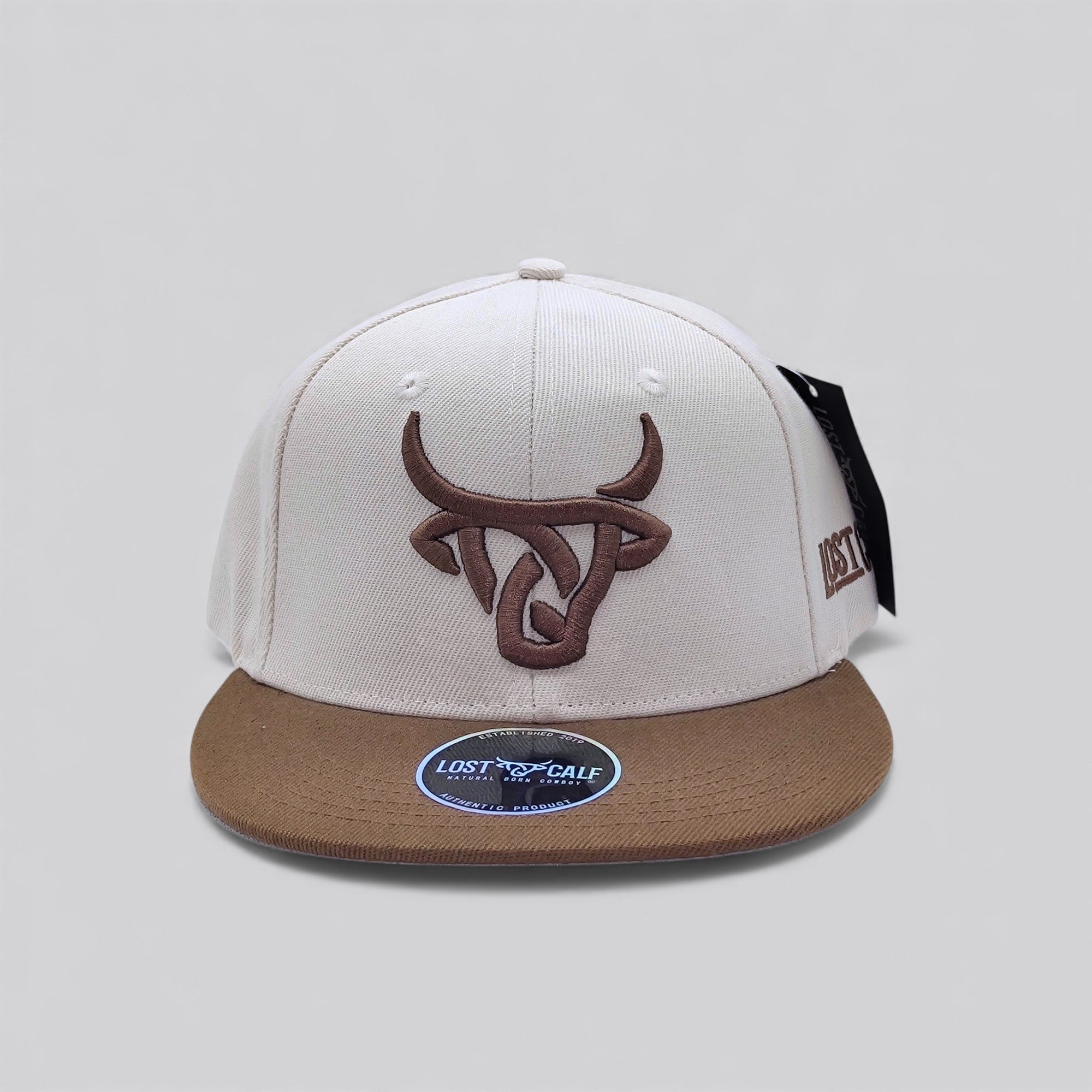 Fitted Hat - Cream / Brown – Lost Calf SIZE 7