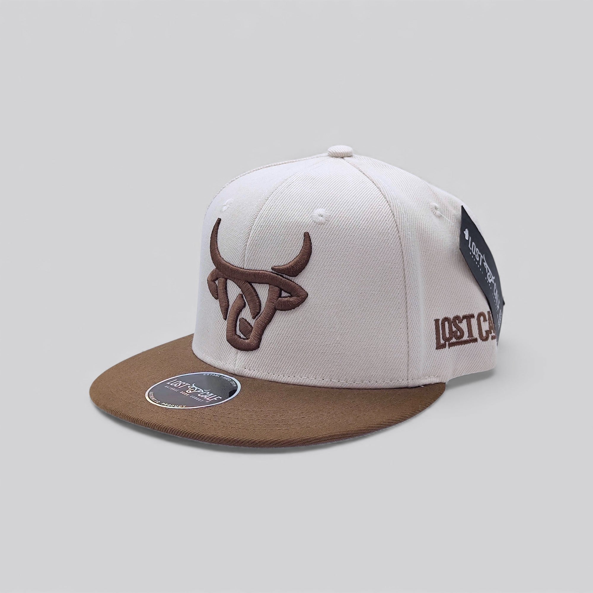 Fitted Hat - Cream / Brown – Lost Calf SIZE 7