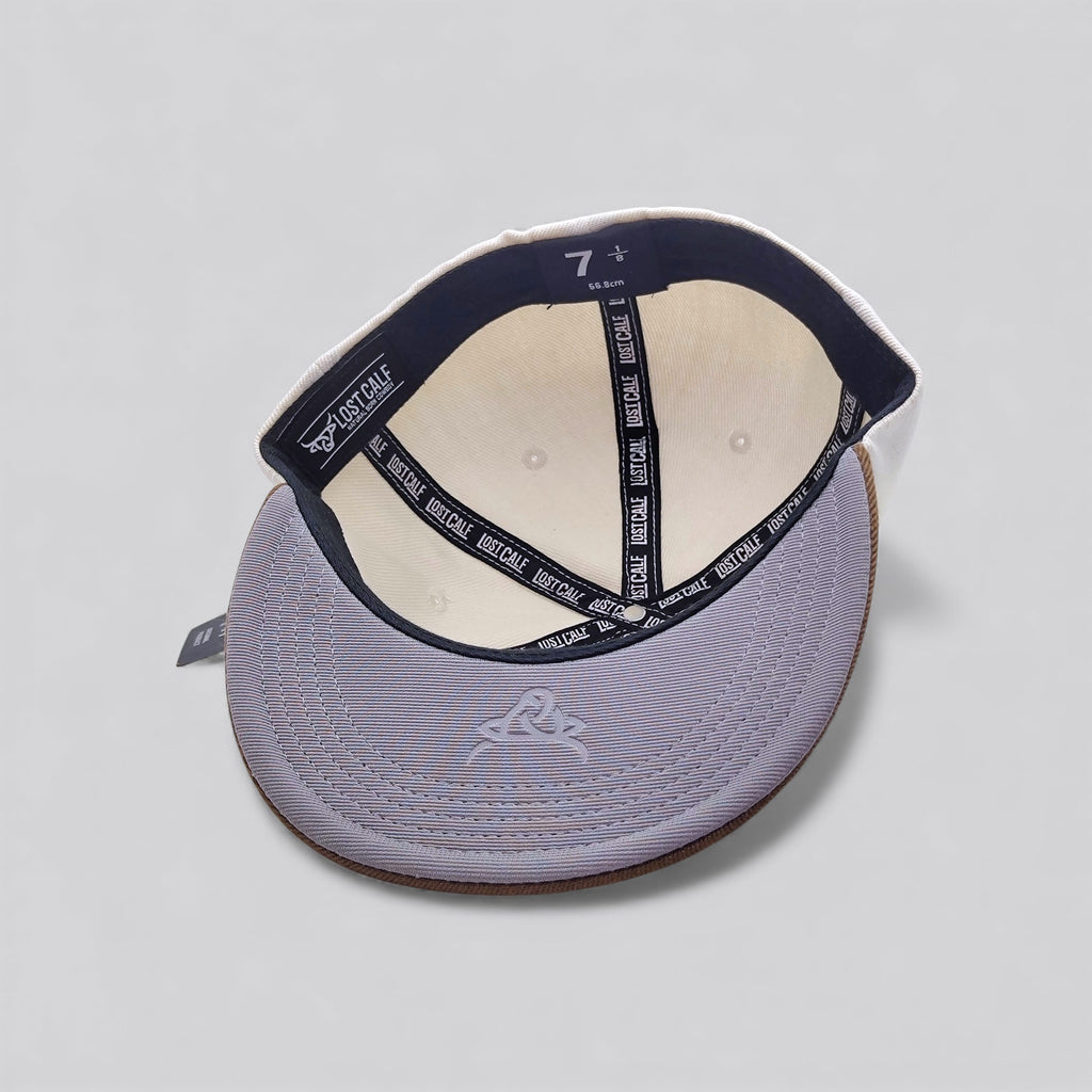 Fitted Hat - Cream / Brown – Lost Calf SIZE 7