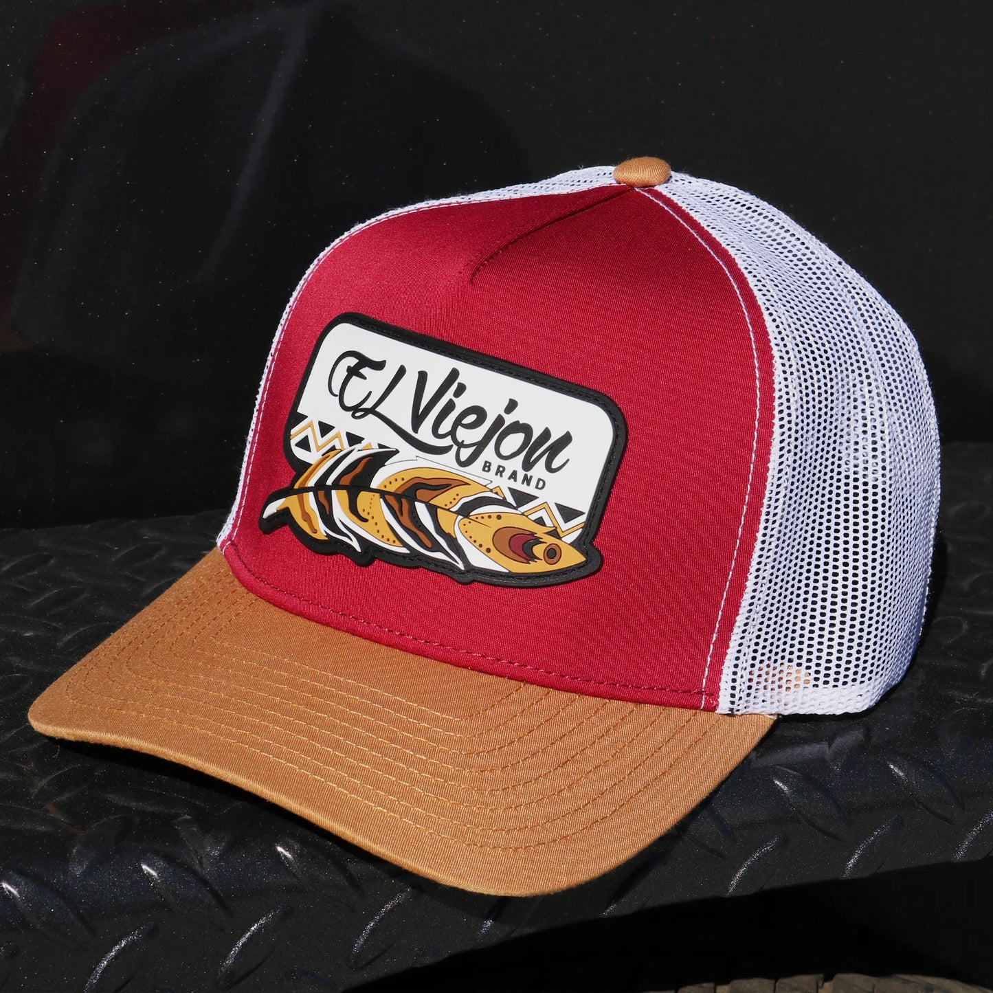 El Viejon Brand - Nativo Tan/Red/White AVC hat / gorra