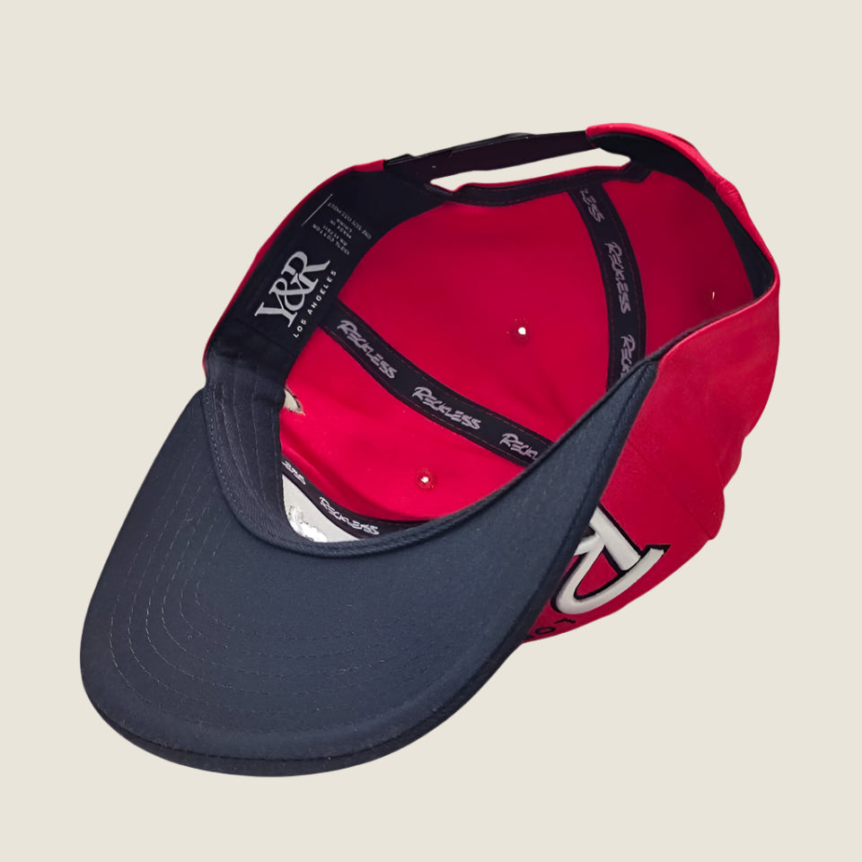 Restless LA Flat Snapback - Red Black Y&R Los Angeles DS