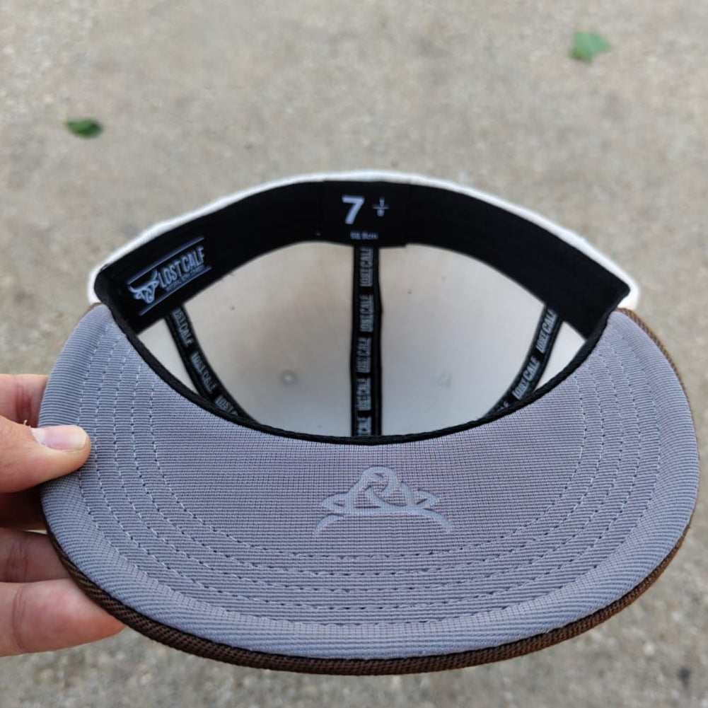 Fitted Hat - Cream / Brown – Lost Calf SIZE 7